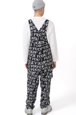 New Spodnie Fuckin Fuck Denim Overalls Spodnie Chino / Bojówki|Spodnie Materiałowe